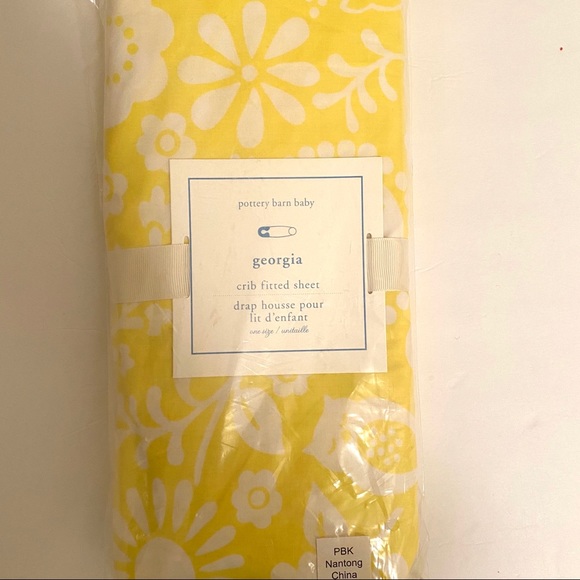 Pottery Barn Kids Georgia Fitted Crib Sheet - New - Picture 2 of 4